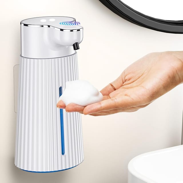 Distributeur De Savon Automatique Mural Sans Contact Avec Capteur, Rechargeable Usb, Mousseur Pour Salle De Bain Et Cuisine