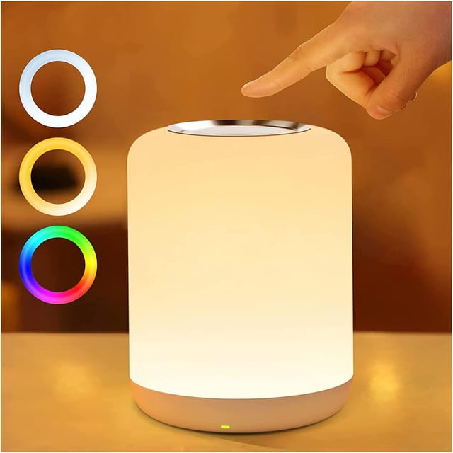 Lampe De Chevet Led Avec 256 Couleurs Rvb, Minuterie 1 Heure, Rechargeable Usb Pour Chambre Et Salon, Usage Adulte Et Enfant
