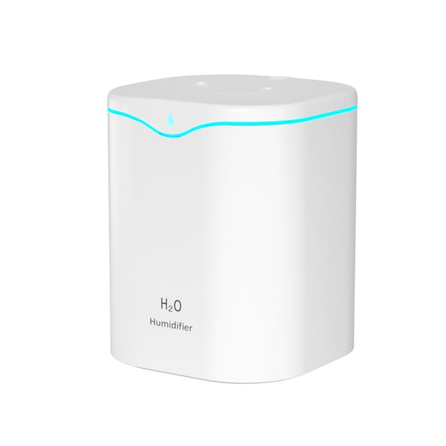 Humidificateur De Bureau Ultrasonique Avec Double Buse Et Fonction D'Aromathérapie Usb - Brumisateur Haute Capacité Pour L'Humidification De L'Air Ambiant