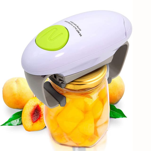Ouvre-bocal Électrique À Couple Élevé Et Fonction Une Touche, Couvercle Facilement Amovible Et Presque Pleine Taille Avec Arrêt Automatique