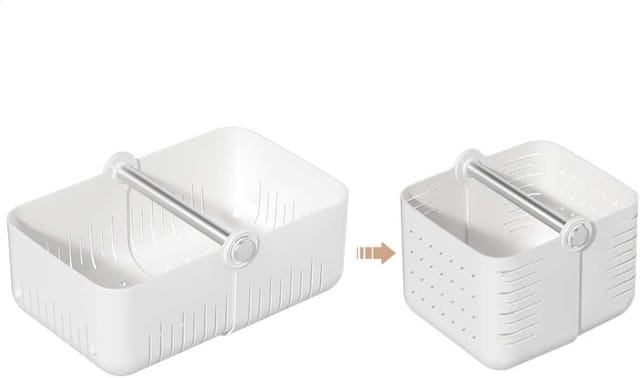 Panier De Rangement En Plastique Avec Poignée, Chariot De Douche Et Rangement Pour Cosmétiques, Cuisine Et Salle De Bain