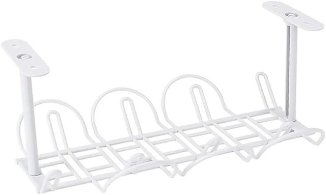 Rangement Pour Câbles Sous Bureau Plateau En Plastique Pour Organiser Les Fils Et Cordons D Alimentation Accessoire Pour Espace De Travail