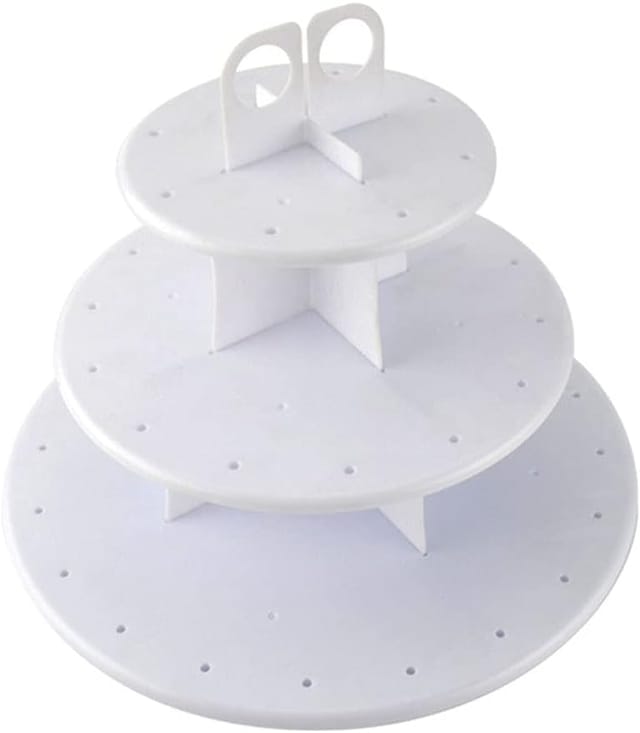Support À Cupcakes En Plastique 48 Trous, Grille Pour Muffins Et Gâteaux, Idéal Pour Mariages Et Fêtes