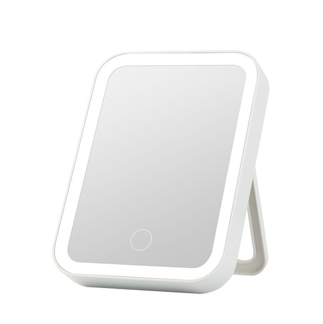 Miroir De Maquillage Led Tactile 3 Modes - Rechargeable Usb, Portable Pour Bureau Et Cadeau Fille