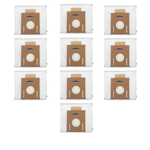 Lot De 10 Sacs Pour Aspirateur Robot Ecovacs Deebot Série T9, Ozmo T8, Aivi T8 Max Série T8, N8 Pro Plus Et N8 Pro.