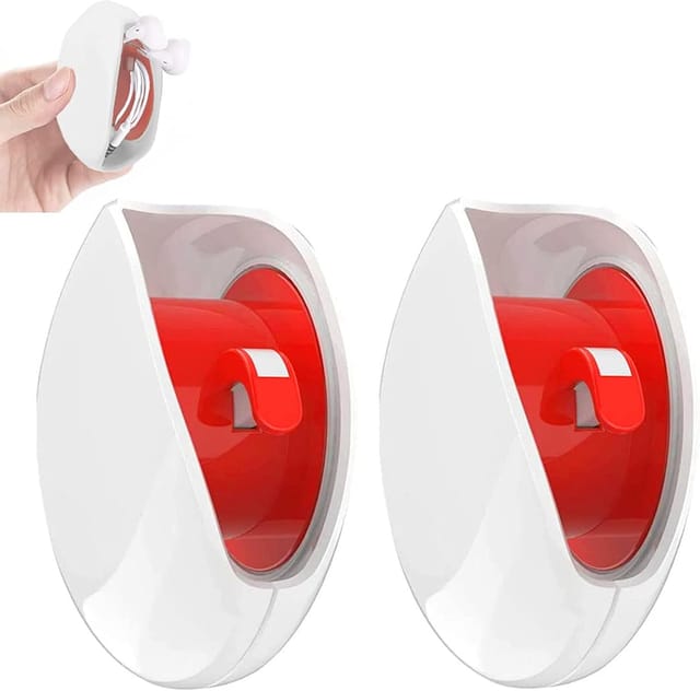 Lot De 2 Enrouleurs Automatiques Pour Écouteurs, Gestionnaire De Câbles Usb Portable, Rangement Sans Nœuds