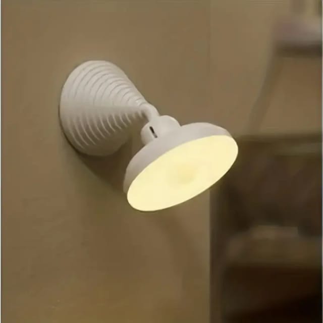 Lampe A Detection De Mouvement Rotative Rechargeable Usb Veilleuse Intelligente Pour Couloir Chambre Et Escalier Sans Fil