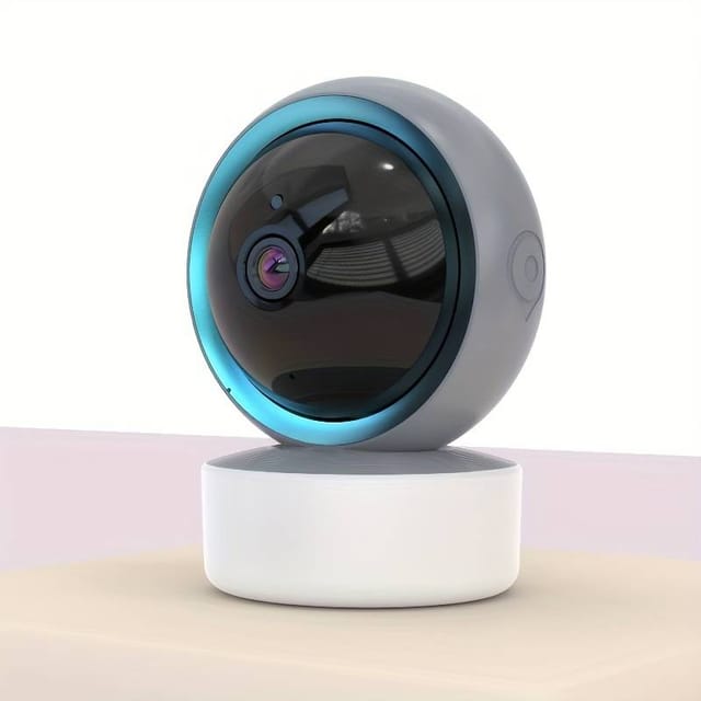 Caméra Domestique Intelligente Sans Fil Wifi - Rotation À 360°, Vision Nocturne Infrarouge Hd, Interphone Bidirectionnel Et Contrôle À Distance Via Téléphone Portable