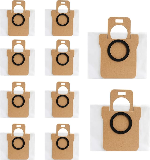 Lot De 10 Sacs À Poussière Pour Dreametech L10s Ultra / L10 Ultra / L20 Ultra, Sacs À Poussière De 3 L