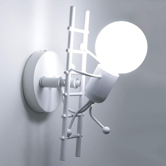 Applique Murale Design En Fer, Bougie Moderne Pour Chambre Et Salon, Luminaire Pour Couloir, Escalier Et Restaurant