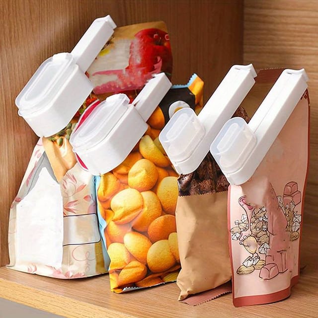 Pince De Fermeture Étanche À L'Humidité Pour La Cuisine, Pince De Conservation De La Fraîcheur, Pince Pour Sachets De Lait En Poudre, Flocons D'Avoine Et Autres En-cas Avec Bec Verseur