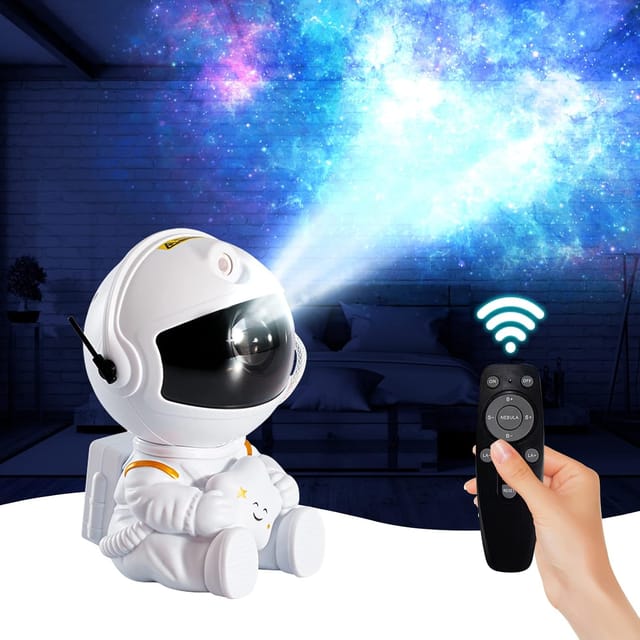 Projecteur De Ciel Étoilé Astronaute, Lampe Projecteur Astronaute, Projecteur Galaxie Avec 8 Modes De Brumisation, Télécommande, Luminosité Réglable Et Rotation À 360°