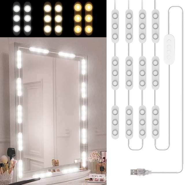 Éclairage Pour Miroir, Lampe De Maquillage À Intensité Variable, Éclairage De Coiffeuse, Lampe De Maquillage Pour Miroir De Salle De Bain