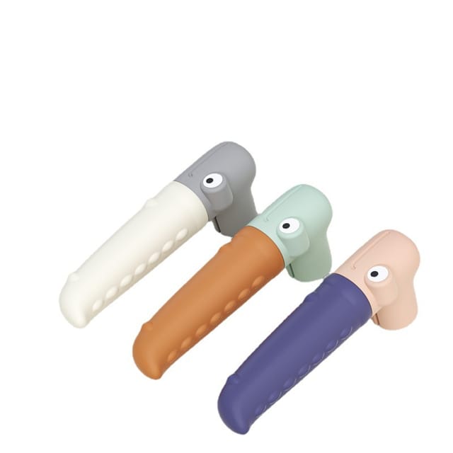 Housse De Protection Anti-collision En Silicone Pour Poignée De Porte, Housse De Protection Anti-collision Silencieuse À Motif Dessin Animé, Housse De Protection Antistatique Pour Poignée De Porte