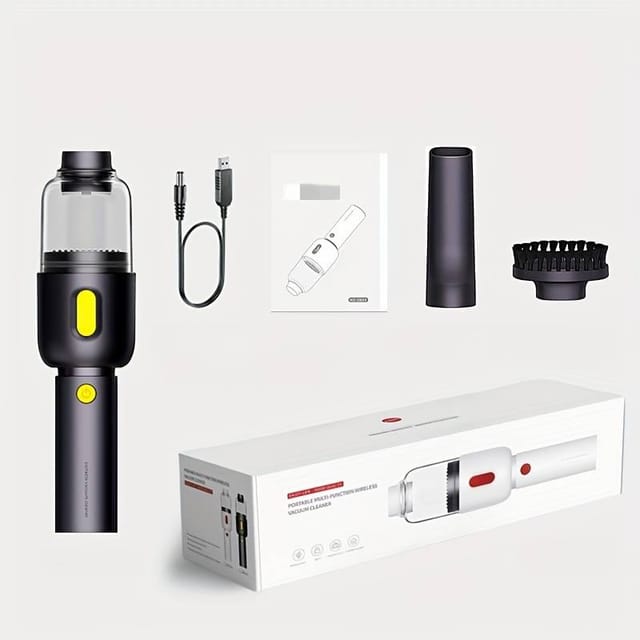 Aspirateur De Voiture Portable Multifonction Rechargeable Pour Usage Domestique Et Domestique, Utilisable Sur Surfaces Sèches Et Humides.