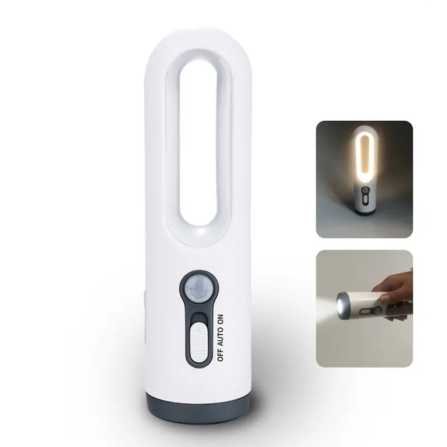 Veilleuse Rechargeable À Détecteur De Mouvement 2 En 1, Lampe Torche Led Portable Avec Capteur Crépusculaire Pour Chambre, Salle De Bain, Chambre De Bébé...
