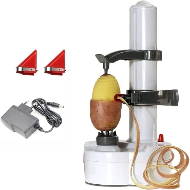 Eplucheur Électrique De Pommes Et Légumes Lame En Acier Inoxydable Pour Fruits Et Légumes Outil De Cuisine Pour Préparer Rapidement Les Aliments