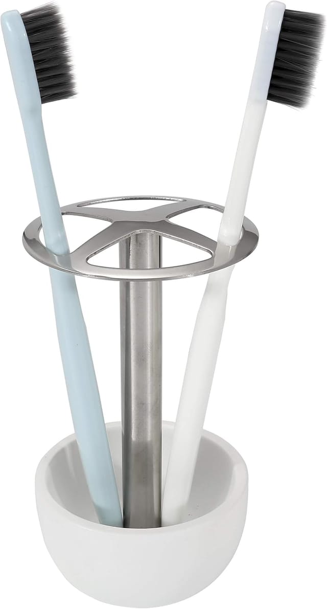 Porte Brosse À Dents En Acier Inoxydable Pour Salle De Bain Rangement Pour Rasoir Et Accessoires