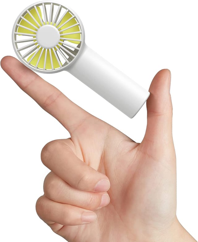 Mini Ventilateur Portable Rechargeable Deux Mille Milliampères Heures Trois Vitesses Silencieux Pour Maison Et Extérieur