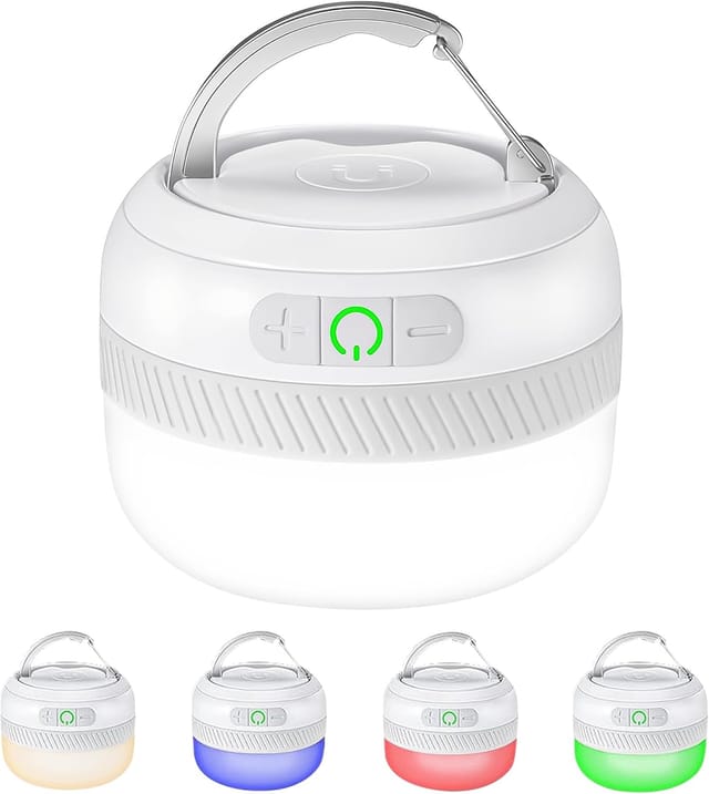 Lampe De Camping Rechargeable Cinq Mille Deux Cents Milliampères Heures Quinze Modes D Éclairage Avec Batterie Étanche Ipx4