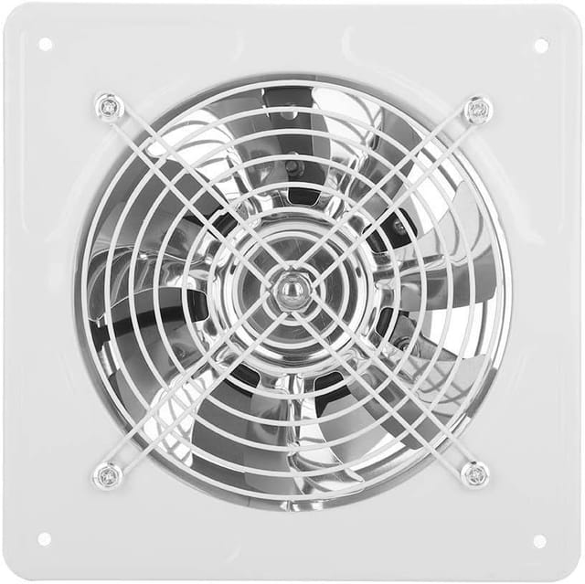 Ventilateur Mural Silencieux Quarante Watts Deux Cent Vingt Volts Mille Cent Mètres Cubes Par Heure Pour Salle De Bain Et Garage
