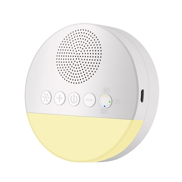 Veilleuse Led Pour Bébé Avec Machine À Bruit Blanc Et Veilleuse Simulant La Respiration, Idéale Pour L'Endormissement.
