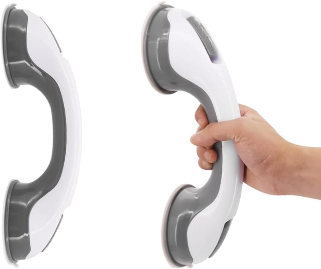 Lot De 2 Barres D'Appui Pour Douche Sans Perçage, Poignée De Douche À Ventouse, Poignée De Baignoire, Pour Enfants, Femmes Enceintes Et Personnes Âgées