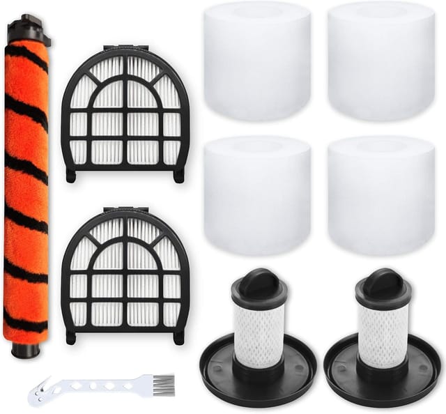 Pièces De Rechange Pour Aspirateur Shark Lz600 Lz601 Lz602 Lz602c Apex Uplight Lift-away Duoclean : 2 Filtres Hepa Post-moteur, 2 Filtres Pré-moteur, 4 Filtres En Mousse, 1 Rouleau De Brosse Douce