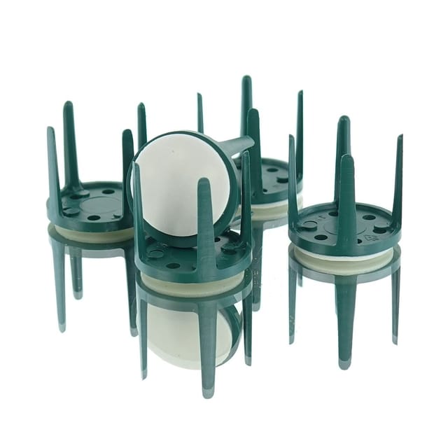 H & R Bastel - Pinholder Steckmassehalter Mit Klebepad Grün Ø 3 Cm - 5 Stück