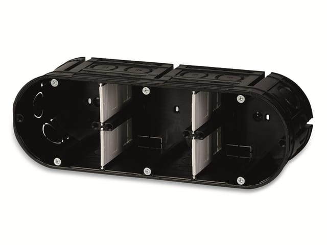 F-TRONIC Gerätedose, UP, Ø 60 mm, Höhe 63 mm, massiv, 3-fach