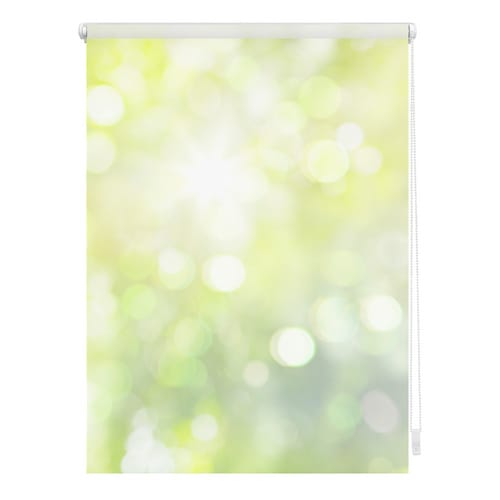 Lichtblick Rollo Klemmfix, ohne Bohren, Verdunkelung, Lichtspiel - Grün Gelb