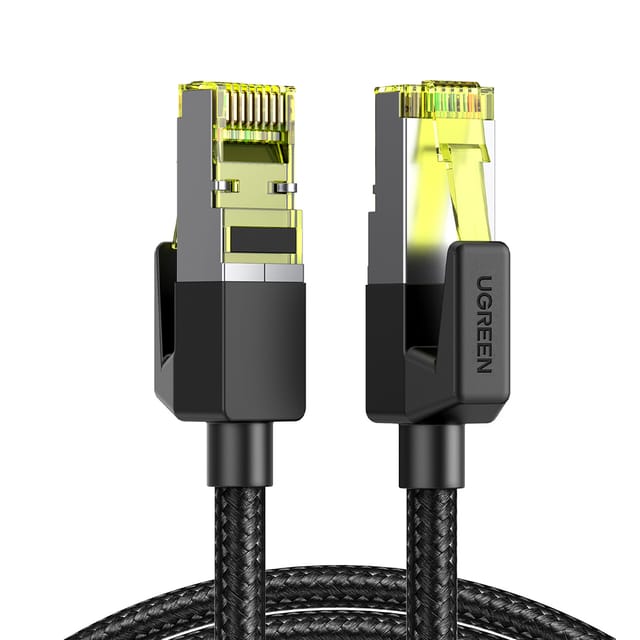 UGREEN networking cable Black 1 m Cat7 F/FTP (FFTP)v - Schwarz - 1meter