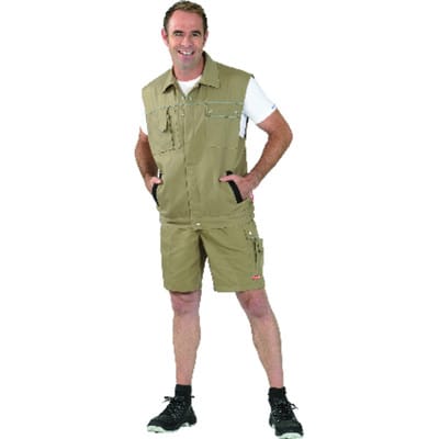Shorts 2175 khaki/schwarz, Größe 3XL