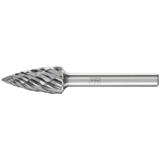 Hartmetall Hochleistungsfrässtift CAST Spitzbogen SPG Ø 12x25 mm Schaft-Ø 6 mm für Gußeisen