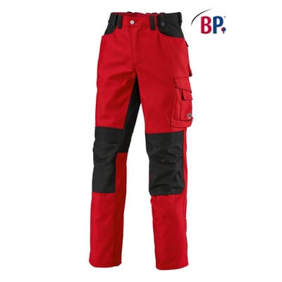 Arbeitshose 1789 555 rot/schwarz, Größe 46n