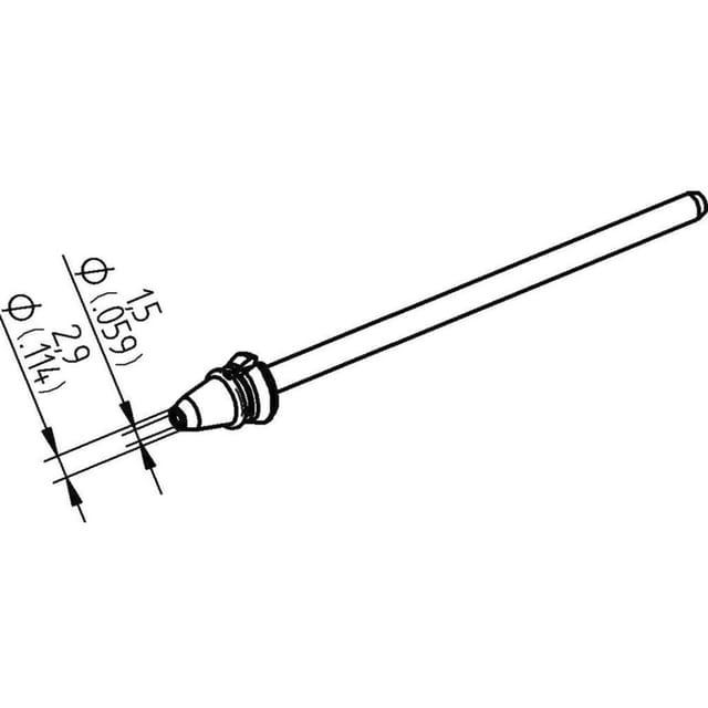 Entlötspitze Serie 742, ED1529H, 1,5mm, 2,9mm