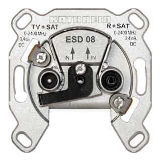TWIN-Stichdose Sat/BK 2f 0,2dB/860 0,4dB/2150 fernspeisetauglich