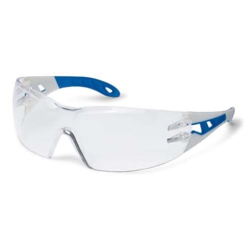 Uvex Pheos S Supravision Excellence Schutzbrille: Transparent/grau-blau