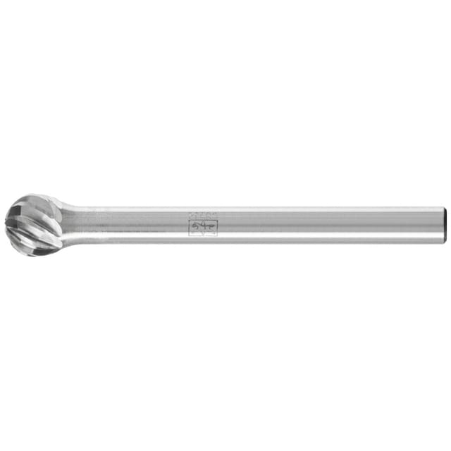 Hartmetall Hochleistungsfrässtift INOX Kugel KUD Ø 05x04 mm Schaft-Ø 3 mm für Edelstahl