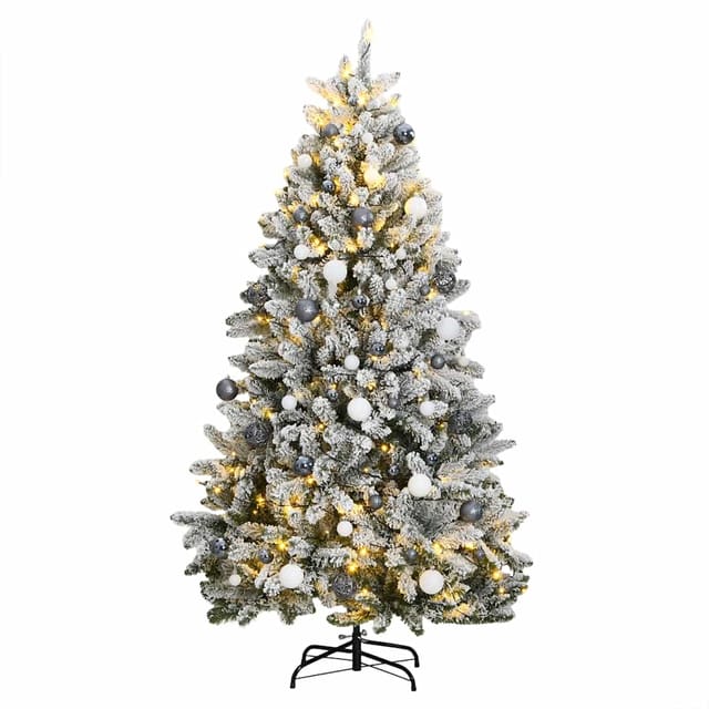 Vidaxl Künstlicher Weihnachtsbaum Klappbar Mit Kugeln 300 Leds 300 Cm