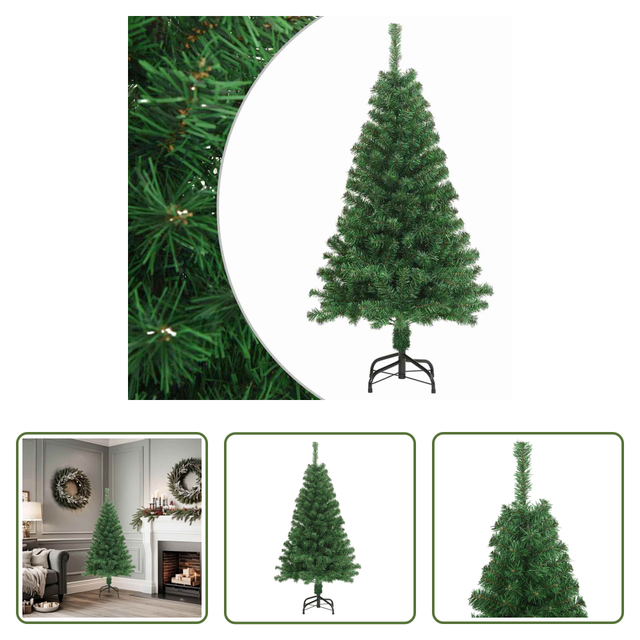 Weihnachtsbaum Pvc - Künstlicher Weihnachtsbaum Mit Dicken Zweigen Grün 150 Cm Pvc