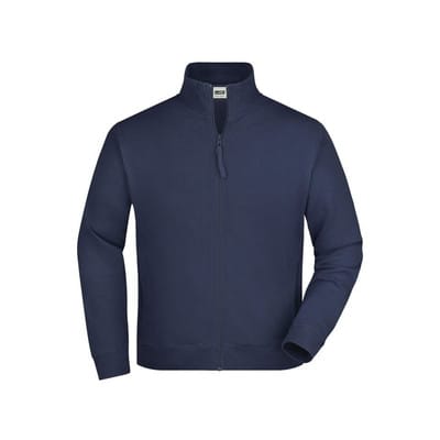 Sweatjacke French Terry JN058, navy-blau, Größe L