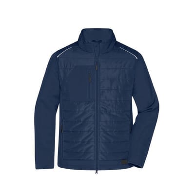 Herren Softshell Hybridjacke JN1820, navy-blau, Größe L