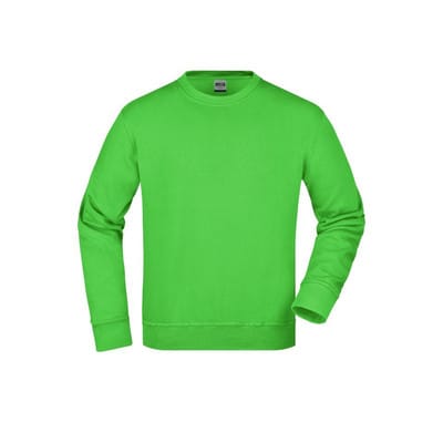 Workwear Sweatshirt JN840, lime-grün, Größe XL