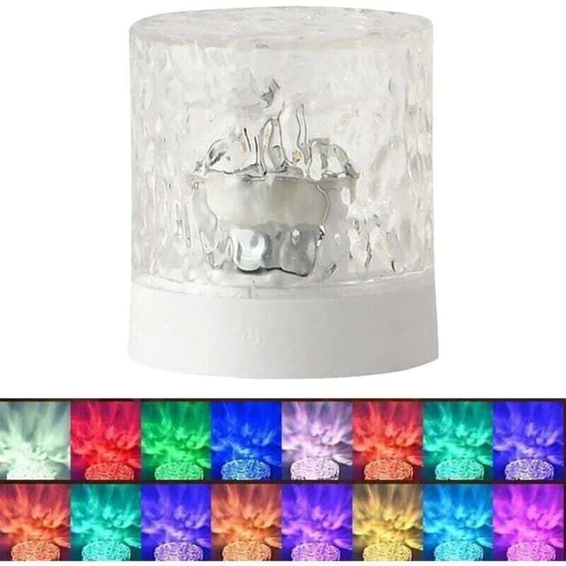 Wasserwellen-lichtprojektor, 16 Farben, Led, Romantische Atmosphäre, Wandprojektion