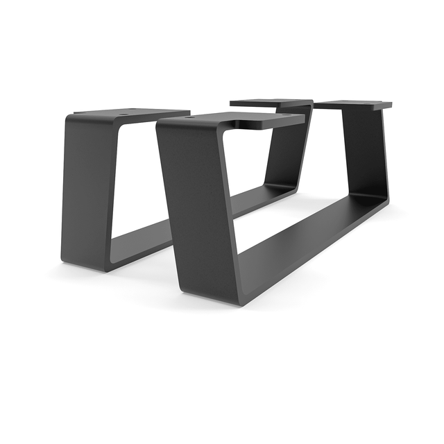 Möbelbeine - Mailand - Höhe 10 Cm, Schwarz - 30 Cm / 2er Set
