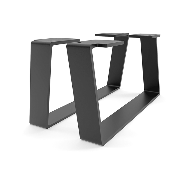 Möbelbeine - Mailand - Höhe 15 Cm, Schwarz - 30 Cm / 2er Set