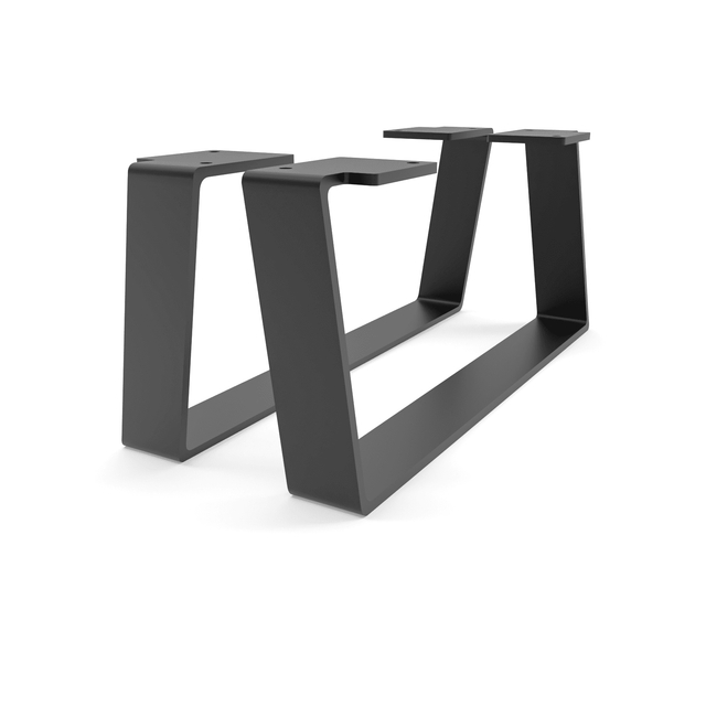 Möbelbeine - Mailand - Höhe 15 Cm, Schwarz - 35 Cm / 2er Set