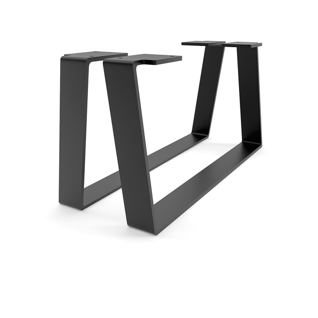 Möbelbeine - Mailand - Höhe 20 Cm, Schwarz - 40 Cm / 2er Set