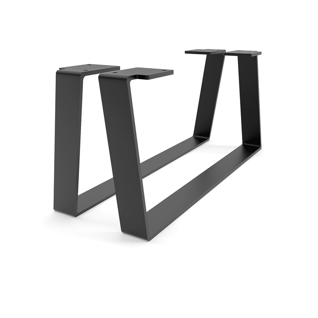 Möbelbeine - Mailand - Höhe 20 Cm, Schwarz - 45 Cm / 2er Set